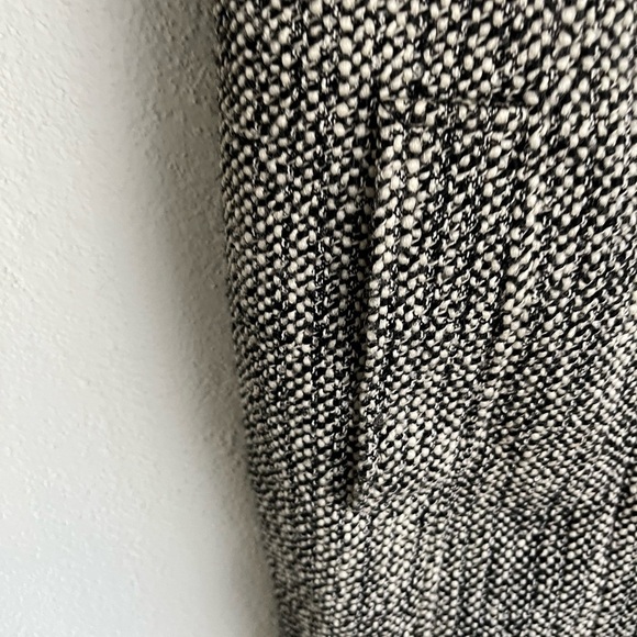 ZARA Woman Black/ White Wool Blended Long Coat, Size Small - Picture 6 of 10